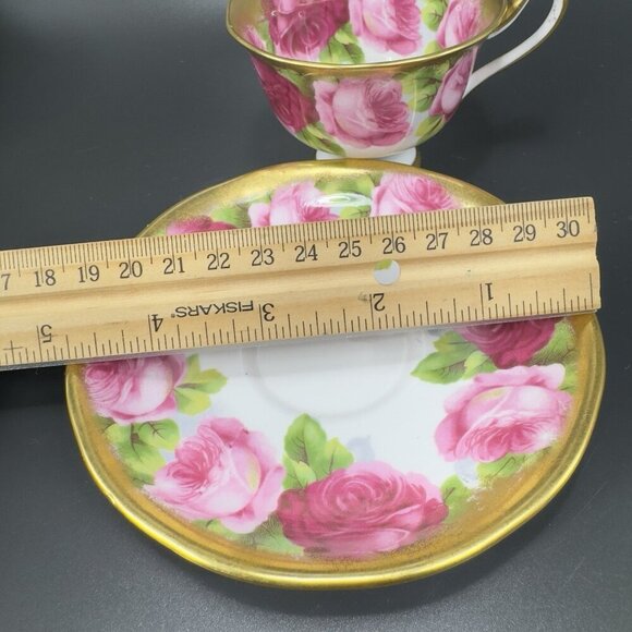 Royal Albert Old English Rose Bone China England Tea Cup and Saucer Porcelain - Picture 3 of 13